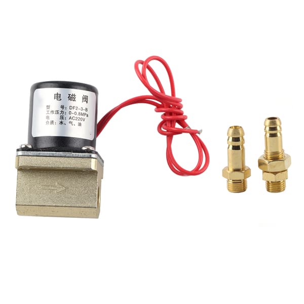 Sveisemaskin Magnetventil 0-0.8MPa Vann Gass Argon CO2 G1/8 AC220V