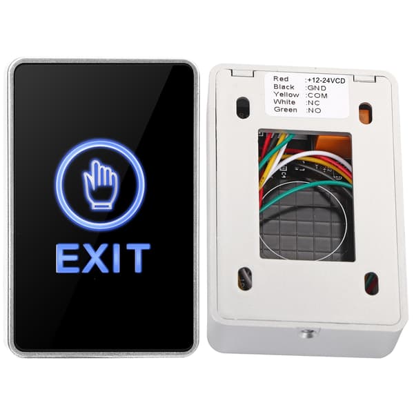Touch Sensor Panel NO NC COM Exit LED Lys Adgangskontrol Switch Hjemmesikkerhed