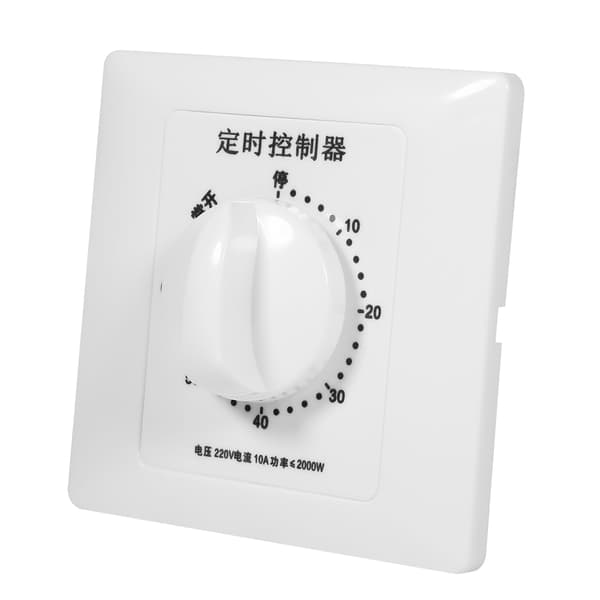220V AC Högeffekts Mekanisk Timer Switch Nedräkningskontroll 86 Panel 60 Min