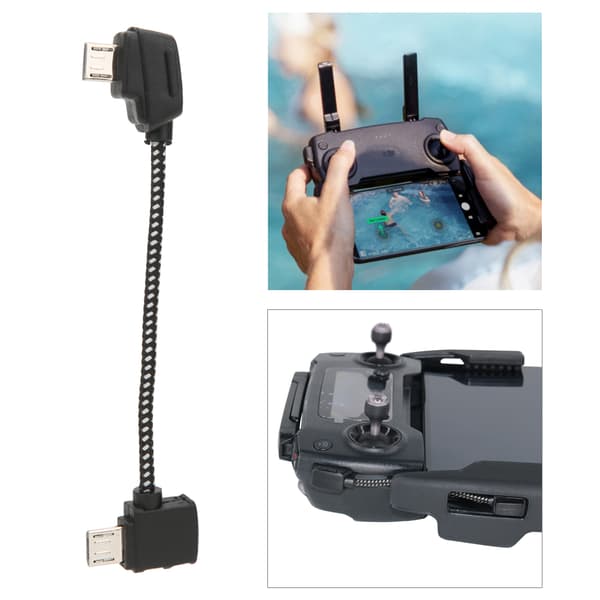 USB-kabel Forbindelseskabel RC-dele Passer til MAVIC Pro Drone Fjernbetjening Micro USB Standard Interface