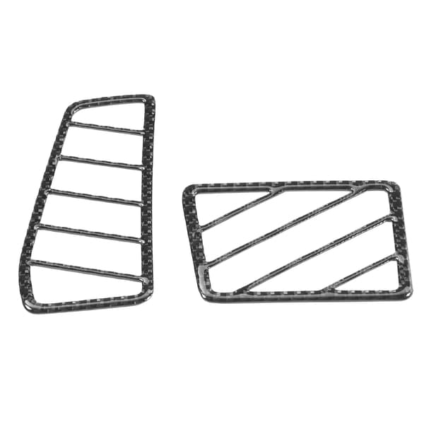 2 st kolfiber sidoluftutlopp trim interiör passar för Dodge Challenger 2008-2014 LHD