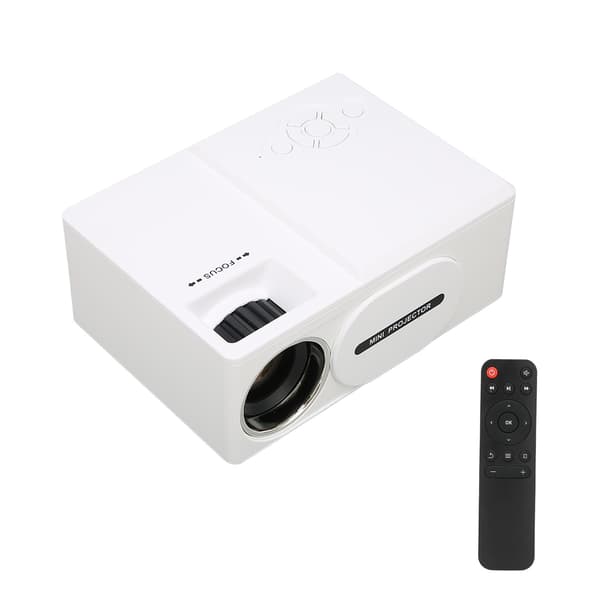 1080P Full HD Mini Multimedieprojektor Multifunksjonell Multikompatibel 110 til 240V EU-plugg