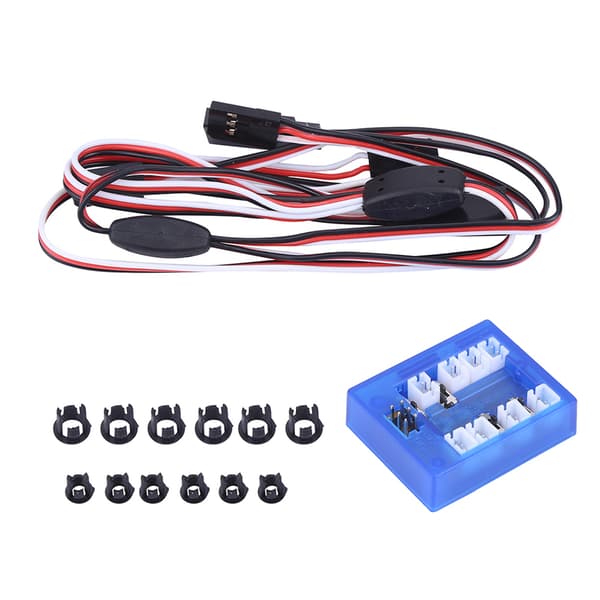 RC Bil 1/10 LED Lys System Kit - Simulerede Blinklys Lamper RC-Tilbehør