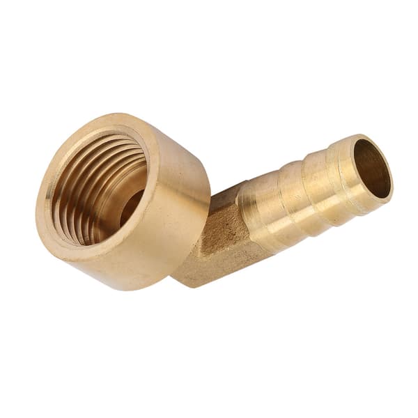 Messing Albue Slange Studs Fitting 12mm G1/2 Indvendigt Gevind Adapter