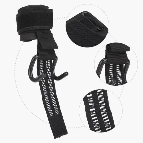 1 Par Träningshandledskrokar Lyftande Pull Up Strap Krokar Tyngdlyftning Halkfria Grepp Armband Styrketräning