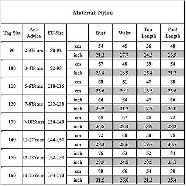 3st Barn Flickor Muslim Modest Baddräkt Burkini Islamiska Badkläder Strandkläder Black 5-6 Years