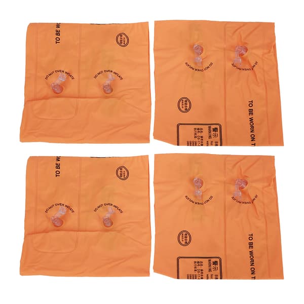Barn Simning Armring Uppblåsbar Flytcirkel Barn Siminlärning Säkerhet Pool Armband Orange