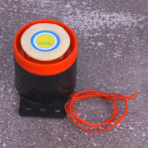 220V 110dB Aktiv Summer Alarm Beeper med Ledning for DIY Elektronikk