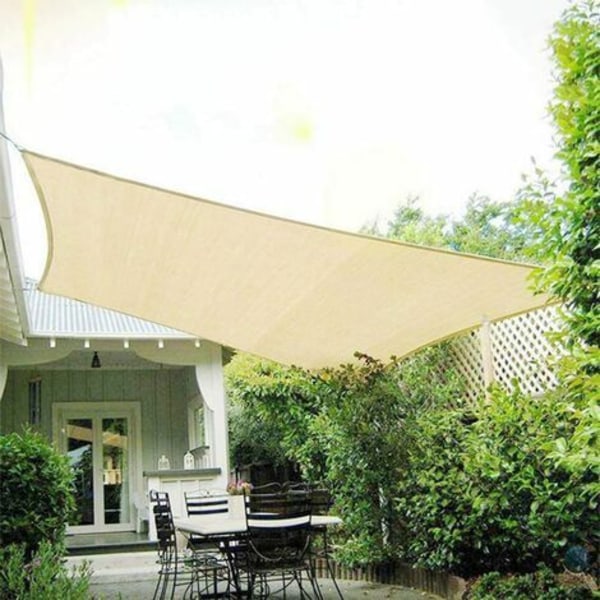 Rektangulært skyggesejl 2x5m skyggesejl solsejl Vandtæt Åndbar UV-beskyttelse til campingterrasse Havebalkon O