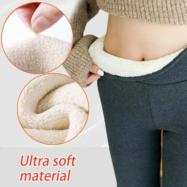 Vintervarme Cashmere Uld Leggings - Vindtætte og Elastiske Bukser