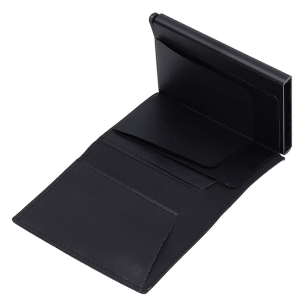 Anti Lost RFID-blokerende Kortholderpung Sort