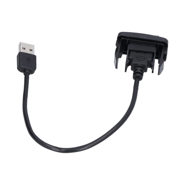 USB Billader Adapter Fleksibel Skjøteledning Dashbord Innfelt Montering