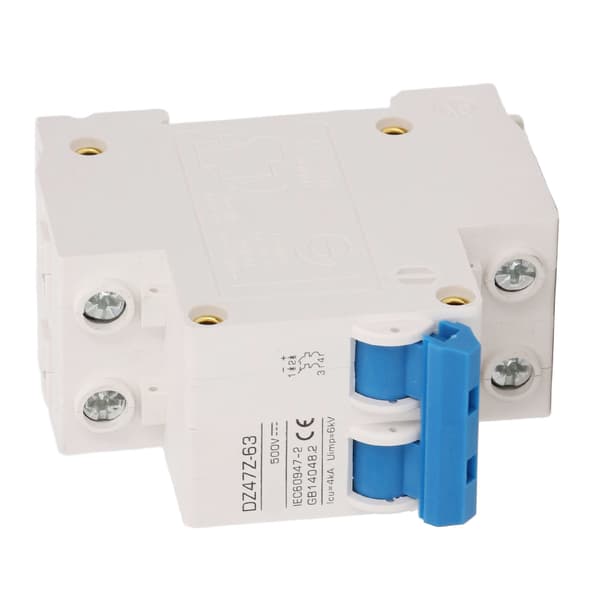 2P Mini DC Strømafbryder 4kA Icu 6kV Uimp Hurtig Udløsning Solcelle PV System Lille DC500V 20A