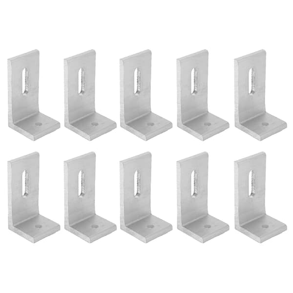 10 stk. L-formet solcellepanelmonteringsbrakett i aluminiumslegering for takmontert PV-system