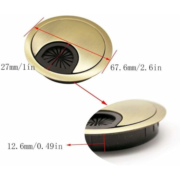 Monitoiminen kytkentärasia kotitoimistoon sinkkiseoksesta valmistettu kytkentärasia (2 kpl Qinggu-aukon halkaisija 60 mm)
