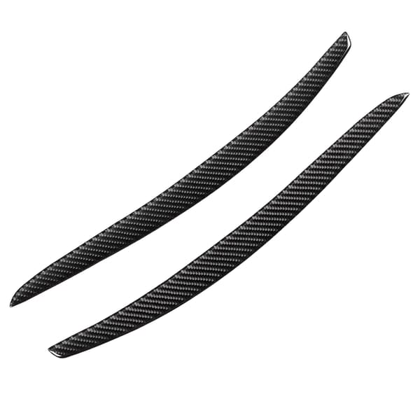 Par strålkastare ögonbryn trim kolfiber ögonlock skydd dekal passar 3-serien Coupe E92 06-12