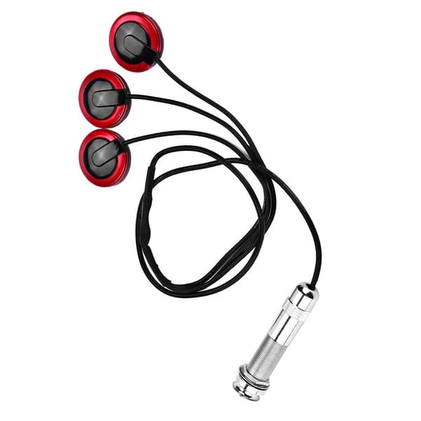 Självhäftande Piezo Transducer Mikrofon Pickup med Endpin Jack för Gitarr Ukulele Violin