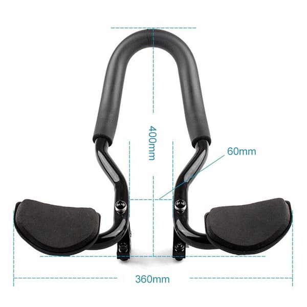 Justerbart multi-posisjons armlene Triathlon Styre Sykkel Aero Bar