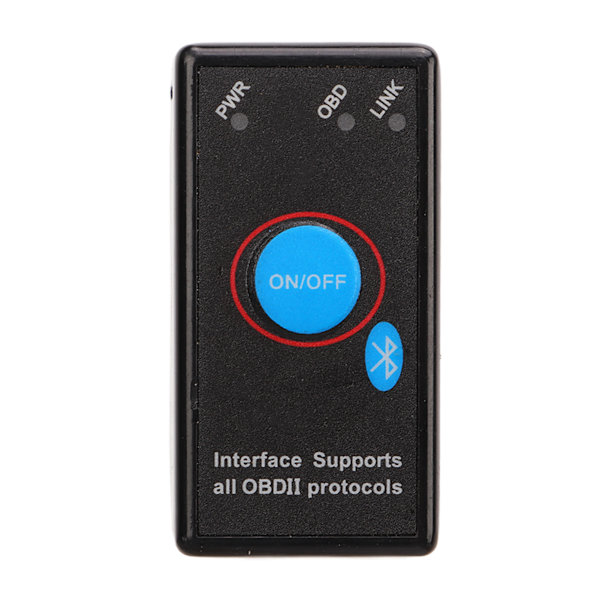 Bluetooth 4.0 OBD2 Scanner Diagnostisk Interface Bærbar Fejlkodelæser Check Motorlys Scan Værktøj