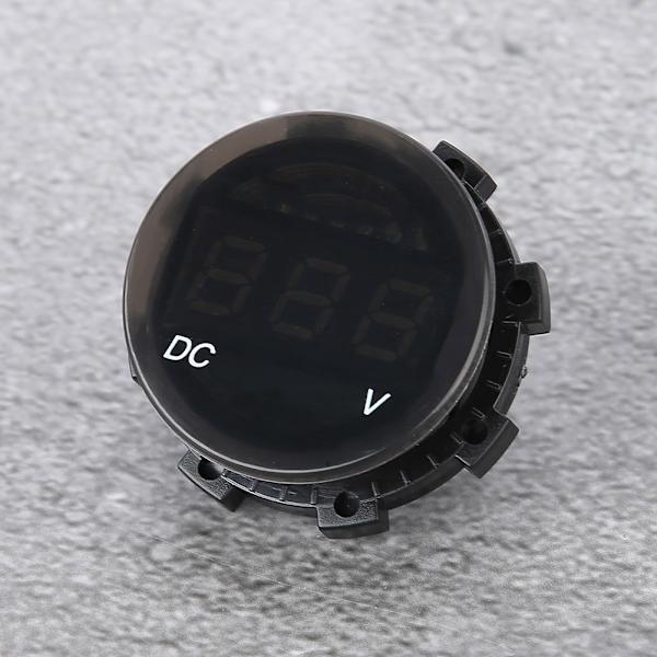 Modificeret motorcykel voltmeter LED digital display spændingsmåler panelmeter (grøn)
