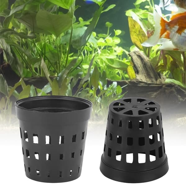 30 Svarta Plast Akvarium Växtkorg Gräsplanteringsbehållare