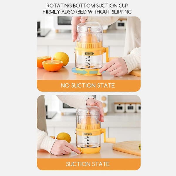 Multifunktionel manuel citruspresser Multifunktionel frugtpresser til køkken og spisestue Red