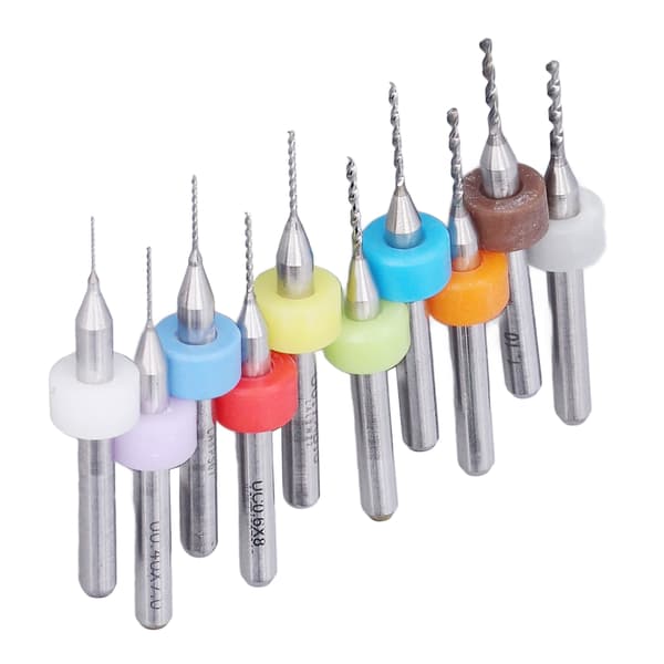 Högpresterande makroborr av volframkarbid, 10-pack