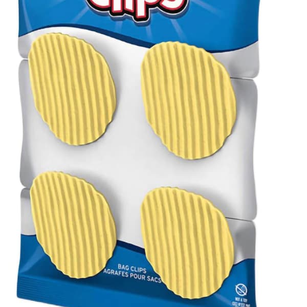 5-pak søde chipsklemmer, plastikposeforsegler, nem at bruge, opbevaring af snacks, rund