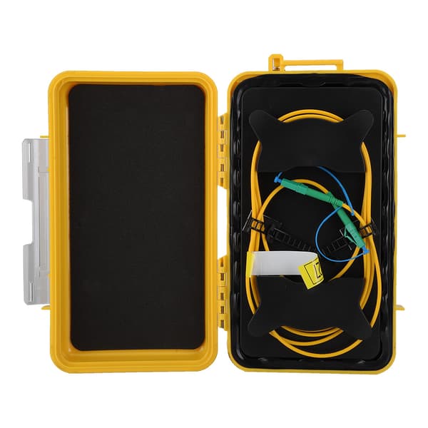 Fiber Optic OTDR Startkabel Box Dödzon Eliminator LC APC till LC APC Singlemode 1km
