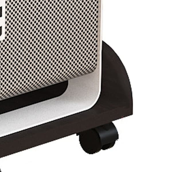 Computer Tower Stativ Universal Mobil Træ Ergonomisk Udvidet Afrundede Hjørner PC Desktop Stativ med Ruller Sort