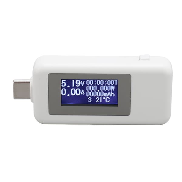 KWS 1802C USB C Digitalt Multimeter 0-5.1A 4-30V 0-155W 0-99 Timer Laboratorie Strømmåler