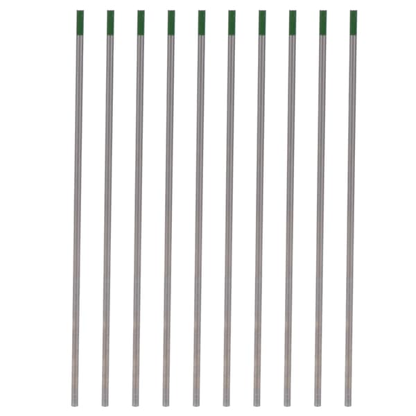 10 stk 3,2 mm WP sveisestenger for tynt rustfritt stål grønn