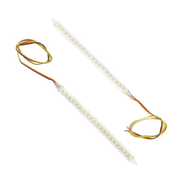 2 stk. 12V Sidespejl Blinklys Bakspejl Streamer LED Strip Advarselsindikator Reflektor Universal Pasform