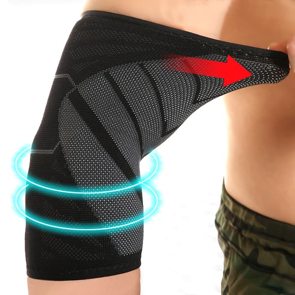 Unisex Armbåge Skydd i Nylon Stickad Andningsbar Elastisk Fitness Skyddsutrustning