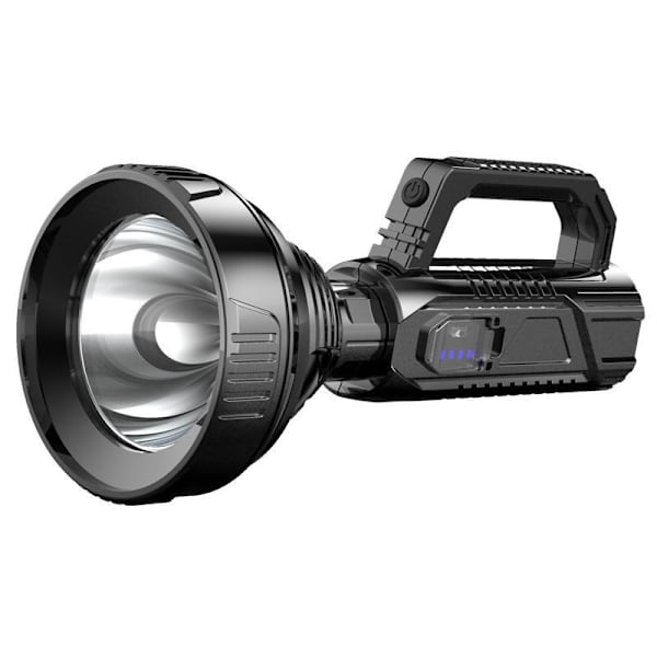 Multifunktions LED-lampa utomhus, starkt USB ljus med lång räckvidd, laddningsbar ficklampa HB789, inbyggt batteri med stor kapacitet + power + USB kanal