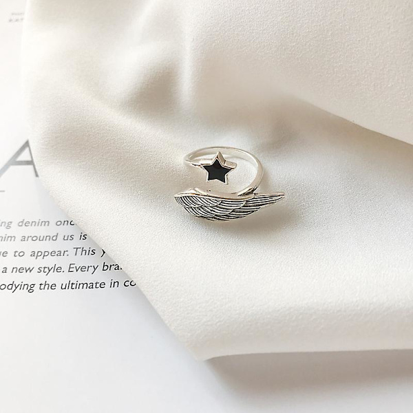 Ring Silver S925 Justerbara Modesmycken Ac7448