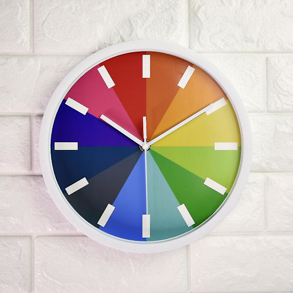 Mode Enkel Väggklocka Kreativ Tyst Klocka Vardagsrum Sovrum Modern Enkel Cirkulär Kvartsklocka 10 tum 25 cm