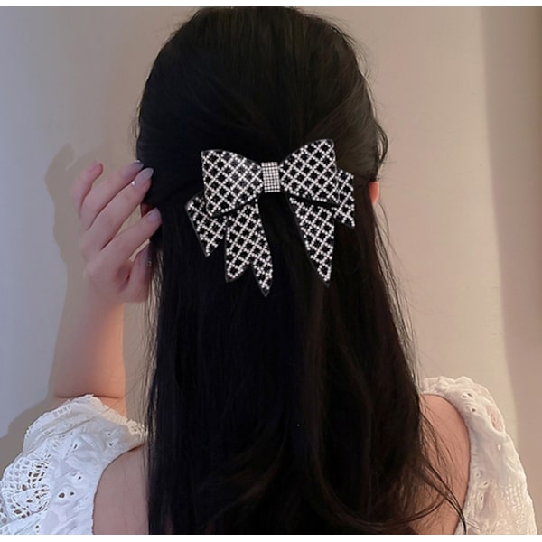 Temperament Rhinestone bue (1# sort plaid bue stor)