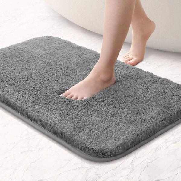 Pehmopaksutettu matto keittiön kynnysmatto (harmaa 60*90cm)，WC:hen, wc-tilaan jne.