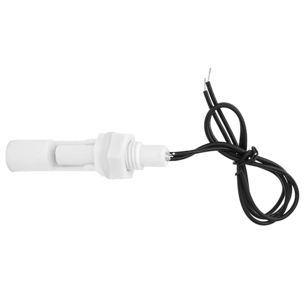 2-trins vandstandssensor flydekontakt sidemonteret hvid PP-plast 16 mm DC 0-110V