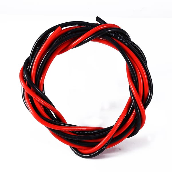 12AWG Silikon Elektronisk Kabeltråd 5m Koppar RC