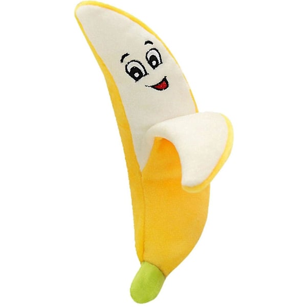 Hund Piper leksaker, frukt och grönsaker plysch tugga mjuk docka banana