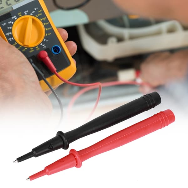 2st Multimeterprob Voltmeter Tillbehör Nickelpläterad Kopparspets 2mm Stift 4mm Banankontakt