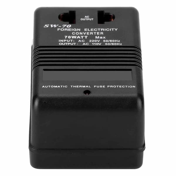 220V til 110V Spændingsomformer 70W Step Down Strømtransformator til Elektrisk Tandbørste Barbermaskine