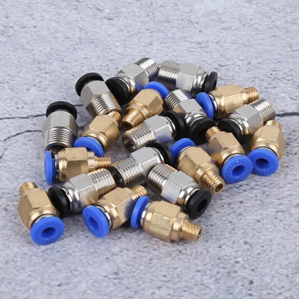 20-pack Pneumatiska Bowden-kopplingar PC4 M10 PC4 M6 för 3D-skrivare