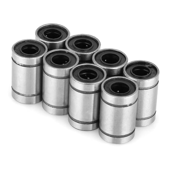 LM6UU Lineær Kugleleje 6mm Høj Præcision Bøsningssæt 8 stk. til 3D Printer CNC Dele