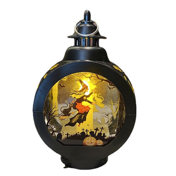 3kpl Halloween Pumpkin Lyhty Tuuli Lyhty Ornamentti Witch LED Kynttilä Ghost Festival koristelu Yövalo Ponivalo