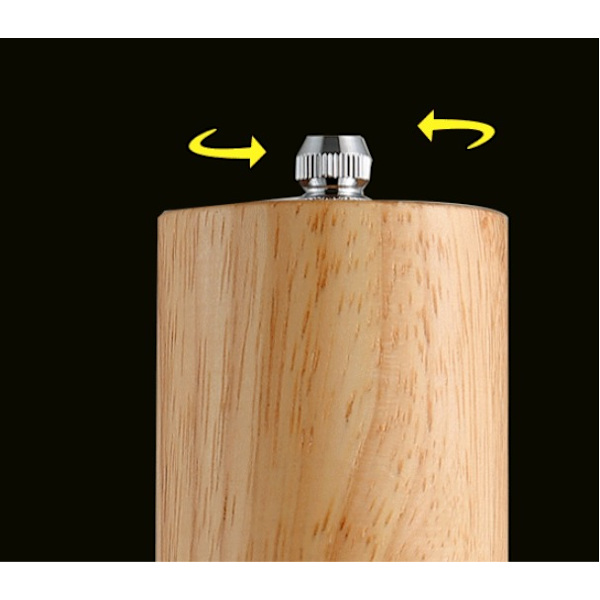 Manuaalinen Pepper Mill puinen kahvimylly (8 tuuman päävärikuplapakkaus),