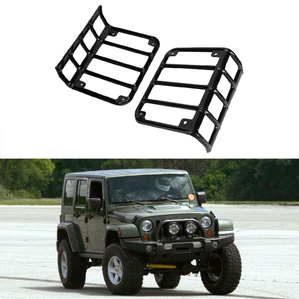 Jeep Wrangler JK 2007 2017 Baglygte Dæksel Sort