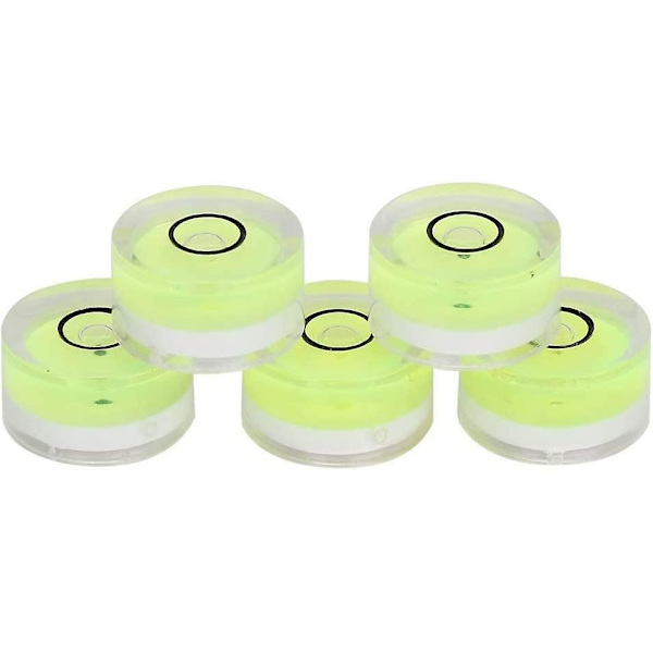 Piao vattenpass mätverktyg, 5 st 15 mm diameter rund mini bubbla nivå för våg